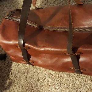 WP standard leather weekender